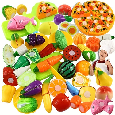 FoodieCut | Leuk Juego de Rol Juguete - Educativo Fruta y Verdura para Cortar